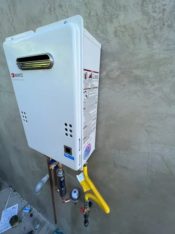 Tankless water heater installation for Point Field Landing on the Severn homes